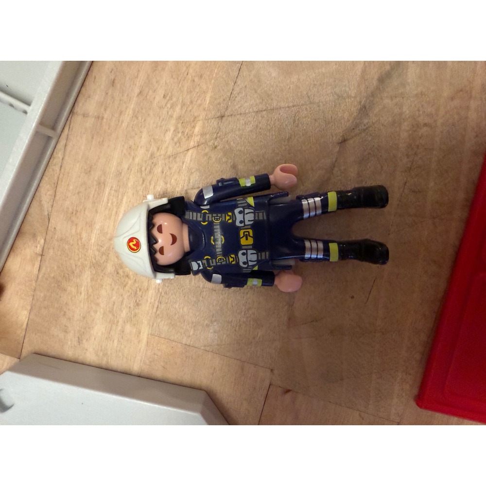 Playmobil Fire Station Replacement Parts Lot Firefighter Figure Garage Door Base - Picture 2 of 4